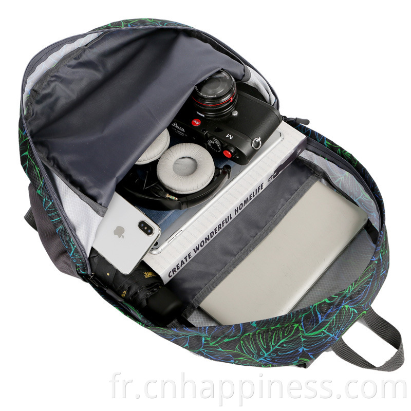 Impression de logo personnalisée Unisexe School College Bookbag Bookbag de grande capacité Mochilas Travel Backpack Sac Packs
